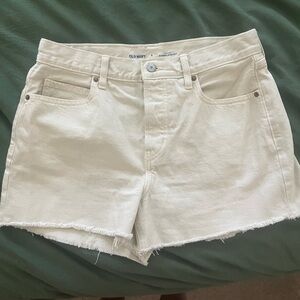Old Navy White Jean Shorts
